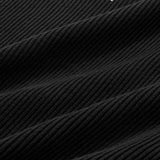 REVERSE KNIT BLACK