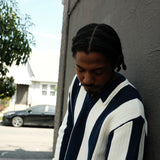 UPTOWN KNITTED POLO NAVY