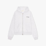GYM ZIPPED HOODIE GREY