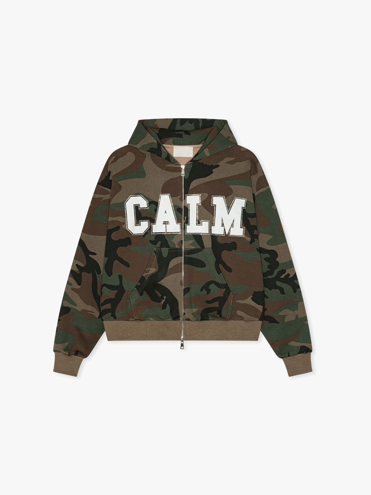 RHINESTONE CAMO HOODIE – - Main Image