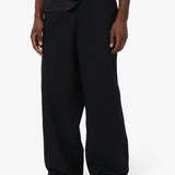HERRINGBONE BLACK PANTS