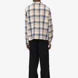 FLANNEL SHIRT BEIGE & BLUE