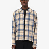 FLANNEL SHIRT BEIGE & BLUE