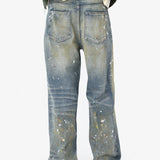 BAGGY SELVEDGE PAINT SPLATTER