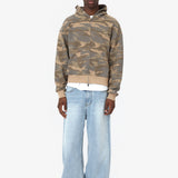 DESERT CAMO WAFFLE ZIP HOODIE