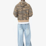 DESERT CAMO WAFFLE ZIP HOODIE