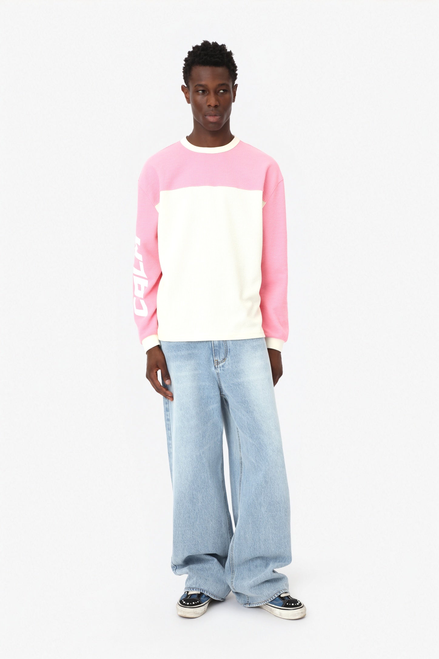 WAFFLE PINK/CREAM – calm.