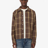 FLANNEL SHIRT BROWN & YELLOW