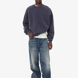 VINTAGE GYM CREWNECK WASHED BLUE