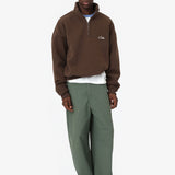 QUARTER ZIP BROWN