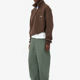 QUARTER ZIP BROWN