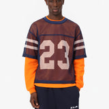 MESH FOOTBALL JERSEY BLUE