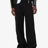 BAGGY BLACK RAW JEANS