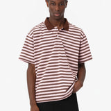 CLASSIC POLO PINK/BROWN STRIPE