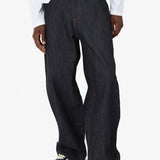 BAGGY RAW INDIGO JEANS
