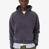VINTAGE GYM ZIP HOODIE WASHED BLUE