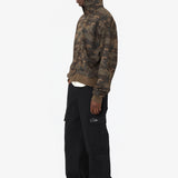 CAMO ZIP HOODIE WASHED