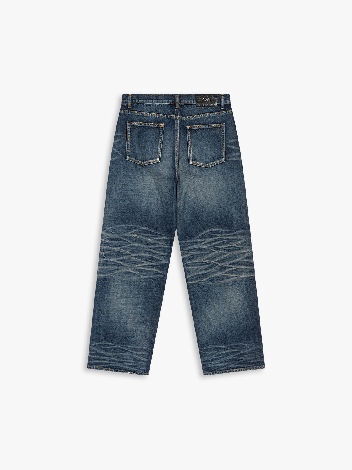 Baggy heavy wash jeans, alternate product photo