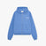 Blue gym zip hoodie in 560gsm heavyweight jersey with 2-way YKK zipper and ribbed cuffs