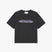 Calmstar tee in garment washed cotton linen with retro ALL STAR chest graphic