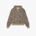 Desert camo waffle zip hoodie in cotton thermal waffle with thumb holes and ribbed cuffs