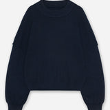 REVERSE KNIT NAVY