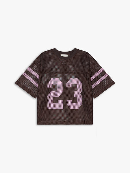 MESH FOOTBALL JERSEY BROWN – calm.
