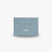 Blue PU leather cardholder with embossed crocodile pattern