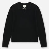 UPTOWN KNITTED POLO BLACK