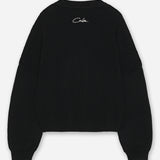 REVERSE KNIT BLACK