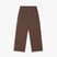 Herringbone fatigue pants in brown cotton herringbone twill with fatigue style pockets
