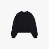 REVERSE KNIT BLACK
