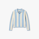 UPTOWN KNITTED POLO BLUE