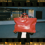 BIN BAG VINTAGE DEEP RED