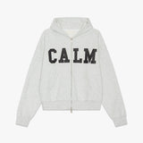 RHINESTONE HOODIE GREY