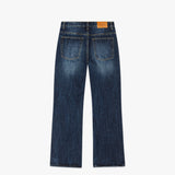 STRAIGHT CUT WASH BLUE JEANS