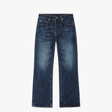 STRAIGHT CUT WASH BLUE JEANS