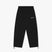 Black gym sweatpants in heavyweight jersey with elastic drawstring waistband and CLM logo