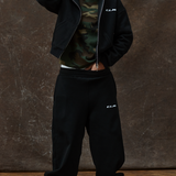 GYM ZIP HOODIE BLACK