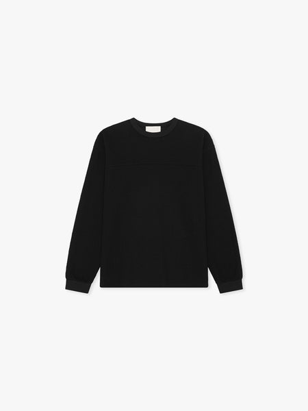 WAFFLE BLACK L/S – calm.