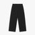Herringbone black pants in cotton herringbone twill with workwear construction